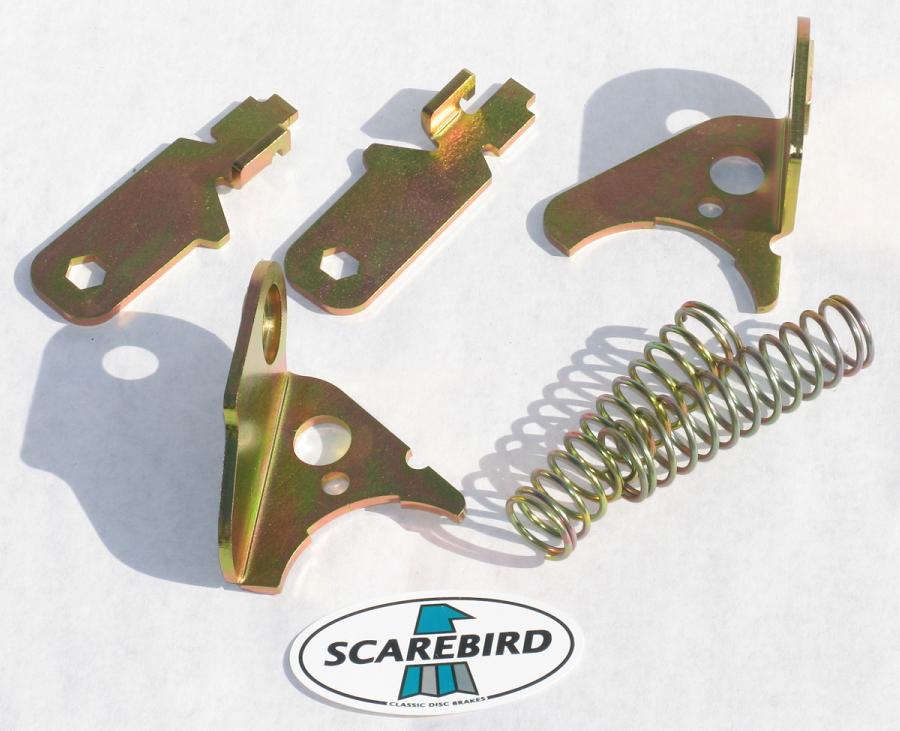 1979-81 Pontiac Trans Am rear caliper emergency brake levers, brackets, springs